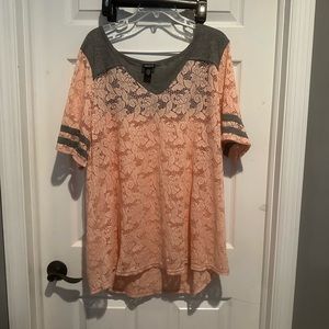 Peach and Gray Torrid T